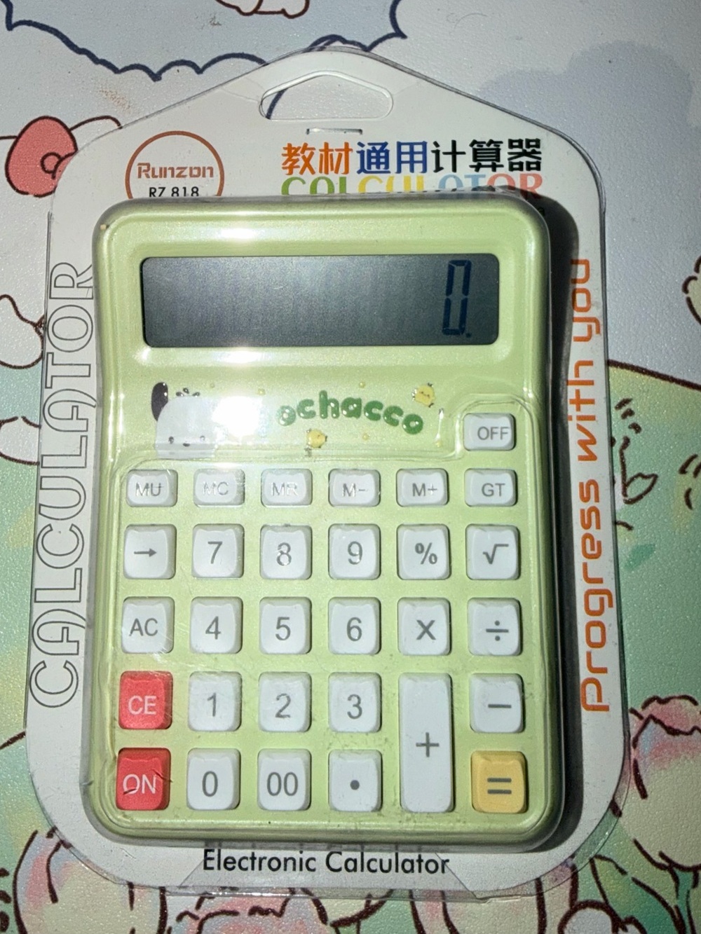 💚NIP Pastel Green 'Pochacco' Electronic Calculator